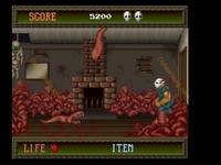 une photo d'Ã©cran de Splatterhouse sur FM TOWNS Marty